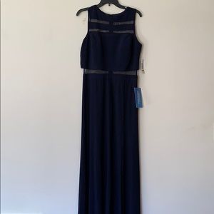 NWT Night Way Navy Blue gown, sizes 12 and 14